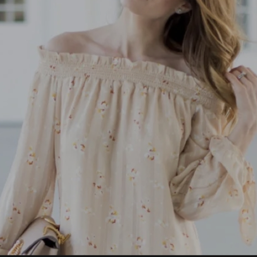 Wayf Off The Shoulder Floral Top